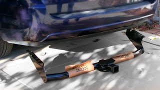 How to install a Trailer Tow Hitch Receiver Bar  CURT 13105 Class 3 Toyota Sienna [upl. by Ahsiryt]