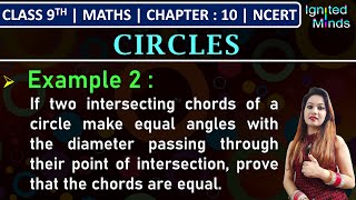 Class 9th Maths Chapter 10  Example 2  Circles  NCERT [upl. by Strang916]