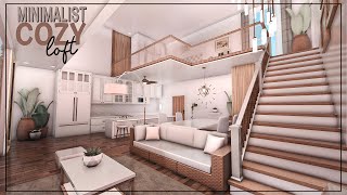 BLOXBURG Minimalist Cozy Loft  house build 🪴 [upl. by Spalla]