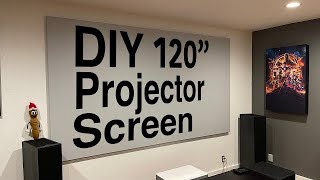 DIY 120quot Projector Screen Build  VAVA 4K Laser Ultra Short Throw UST Projector [upl. by Igiul999]