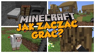 Minecraft Początek  jak zacząć grać nowy świat i pierwsza noc  Minecraft dla początkujących 002 [upl. by Duck]