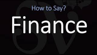 How to Pronounce Finance 3 WAYS British amp American English Pronunciation [upl. by Aicittel]