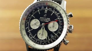 Breitling Navitimer 01 Chronograph AB0121211B1X2 Breitling Watch Review [upl. by Einaffyt524]