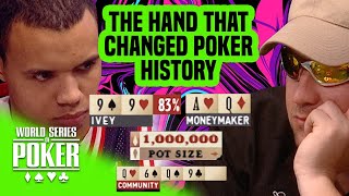 Chris Moneymaker’s Historic Cooler Against Phil Ivey  2003 WSOP Main Event [upl. by Kurr31]