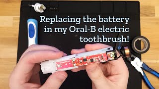 Replacing the battery in my OralB electric toothbrush [upl. by Akli]