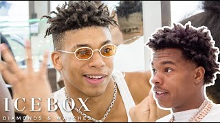 NLE Choppa Runs Into Lil Baby While Shopping For Jewelry [upl. by Novyat135]