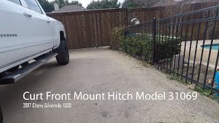 Curt Front Mount Hitch Install 2017 Chevy Silverado 1500 [upl. by Othella491]