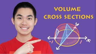 Volumes Using Cross Sections  Calculus 2 [upl. by Lleynad]