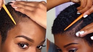 I Tried Following A JAELAH MAJETTE Short Natural Hair Tutorial  Nia Hope [upl. by Edas]