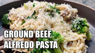 Ground Beef Alfredo Pasta [upl. by Shel]