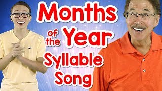 Months of the Year Syllable Song  Counting Syllables  Phonological Awareness  Carter Bolich [upl. by Ilka234]