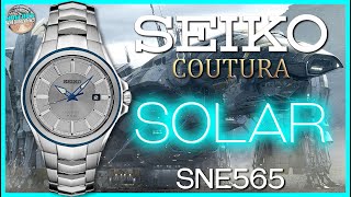 Alien Watch  Seiko Coutura 100m Solar quartz SNE565 Dress Watch Unbox amp Review [upl. by Edobalo]