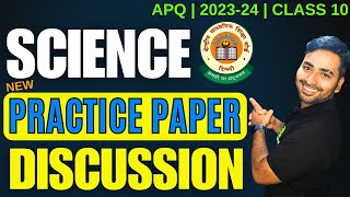 Science Practice Paper Discussion CBSE 2023  2024 [upl. by Aneles]