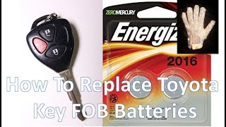 Replacing A Toyota Key FOB Battery [upl. by Leunad163]