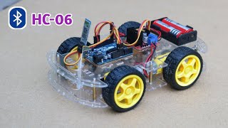 How To Make Arduino Bluetooth Controlled Car  At Home [upl. by Merceer]