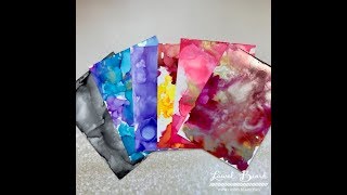 5 Basic Alcohol Inks Techniques [upl. by Acissj]