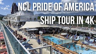 Norwegian NCL Pride of America Hawaii Cruise Tour in 4K [upl. by Bysshe]