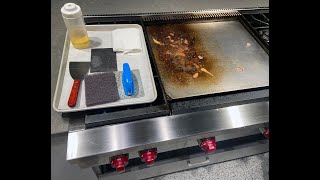 Cleaning a Wolf Griddle  how to [upl. by Avril181]