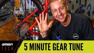 5 Minute Gear Adjust  How To Set Up Your Mountain Bike Gears Correctly [upl. by Denae]