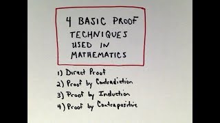 ❖ Four Basic Proof Techniques Used in Mathematics ❖ [upl. by Habeh]