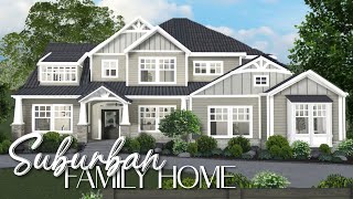 BLOXBURG Suburban Family Home  Part 1 [upl. by Steffi]