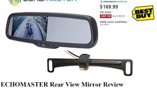 EchoMaster Rear View Mirror wBackup Camera [upl. by Demott549]