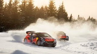 Rallycross on Ice  Sebastien Loeb Takes On a New Racing Challenge [upl. by Ahsitauq]