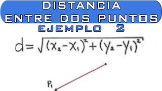 Distancia entre dos puntos ejemplo 2 [upl. by Harima]