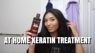 AT HOME KERATIN TREATMENT  ION SMOOTH SOLUTIONS KERATIN SMOOTHING TREATMENT [upl. by Ycam]