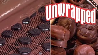 How ChocolateCovered Oreos Are Made from Unwrapped  Unwrapped  Food Network [upl. by Anillehs]