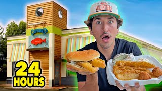 Eating Southern FAST FOOD Restaurants For 24 HoursPart 2 [upl. by Althee]