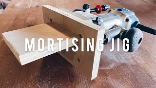 Quick and Easy Router Mortising Jig  Domino Jig  DIY [upl. by Hnilym]