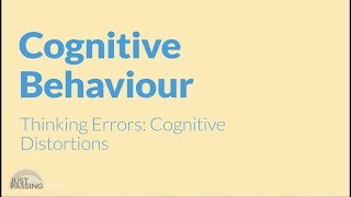 CBT What Are Cognitive Distortions [upl. by Obala]