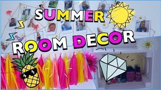 3 DIY ROOMDECOR Ideen Sommer Zimmer dekorieren  Mavie Noelle Anleitung [upl. by Cirdor]