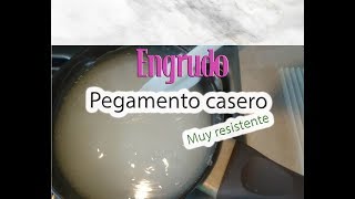 Pegamento casero BARATO Engrudo resistente [upl. by Asik334]