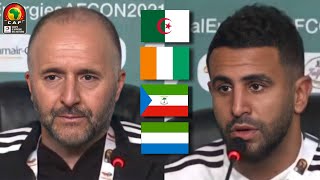 CONFÉRENCE DE PRESSE DJAMEL BELMADI amp RIYAD MAHREZ POUR LA CAN 2022 [upl. by Oirrad]