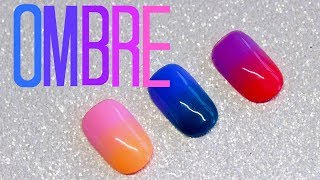 How To Ombre With Gel Polish  Ombre Nail Art Tutorial [upl. by Suzanna899]