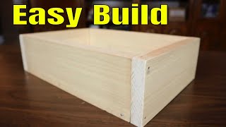 How To Make A Wooden Box For Beginners  The Simple Way [upl. by Dasie]