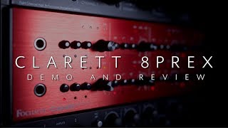 Focusrite Clarett 8PreX  Demo and Review w Orlando Drummer [upl. by Negroj828]