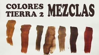 EL MARRÓN MEZCLAS EXACTAS COLORES TIERRA 22 [upl. by Peacock]