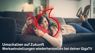 Vodafone GigaTV Cable Box 2 Werkseinstellungen wiederherstellen [upl. by Seleta]