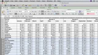 How to Add Lines on an Excel 2007 Sheet  MS Excel Tips [upl. by Adnilym653]