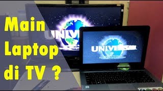 cara menghubungkan laptop ke tv dengan hdmi [upl. by Zoba]