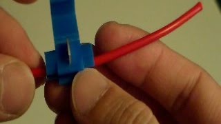 Connecting wires using Quick Splice Connector  Scotchlok [upl. by Boothe]