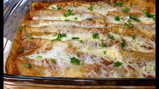 CHEESE ENCHILADAS  Baked Cheese Enchiladas Recipe  Enchilada Red Sauce Recipe [upl. by Ebbie]