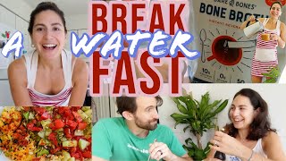 What I Eat After A Water Fast  How to Properly Refeed After A Water Fast  VLOG [upl. by Anayd663]