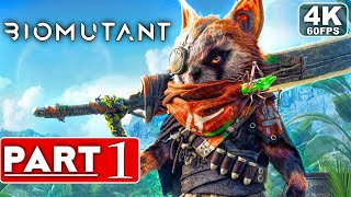 BIOMUTANT Gameplay Walkthrough Part 1 4K 60FPS PC  No Commentary FULL GAME [upl. by Sherrer]