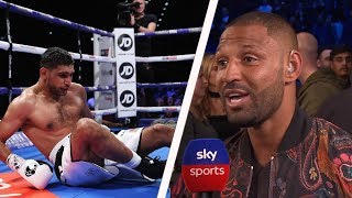 HEATED Kell Brook reacts to Amir Khan’s performance against Samuel Vargas [upl. by Nevada]