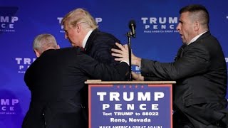 Donald Trump rushed off stage during rally in Nevada [upl. by Naesal285]