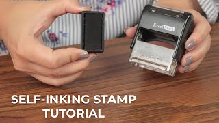 How to ReInk SelfInking Stamps [upl. by Anikes153]